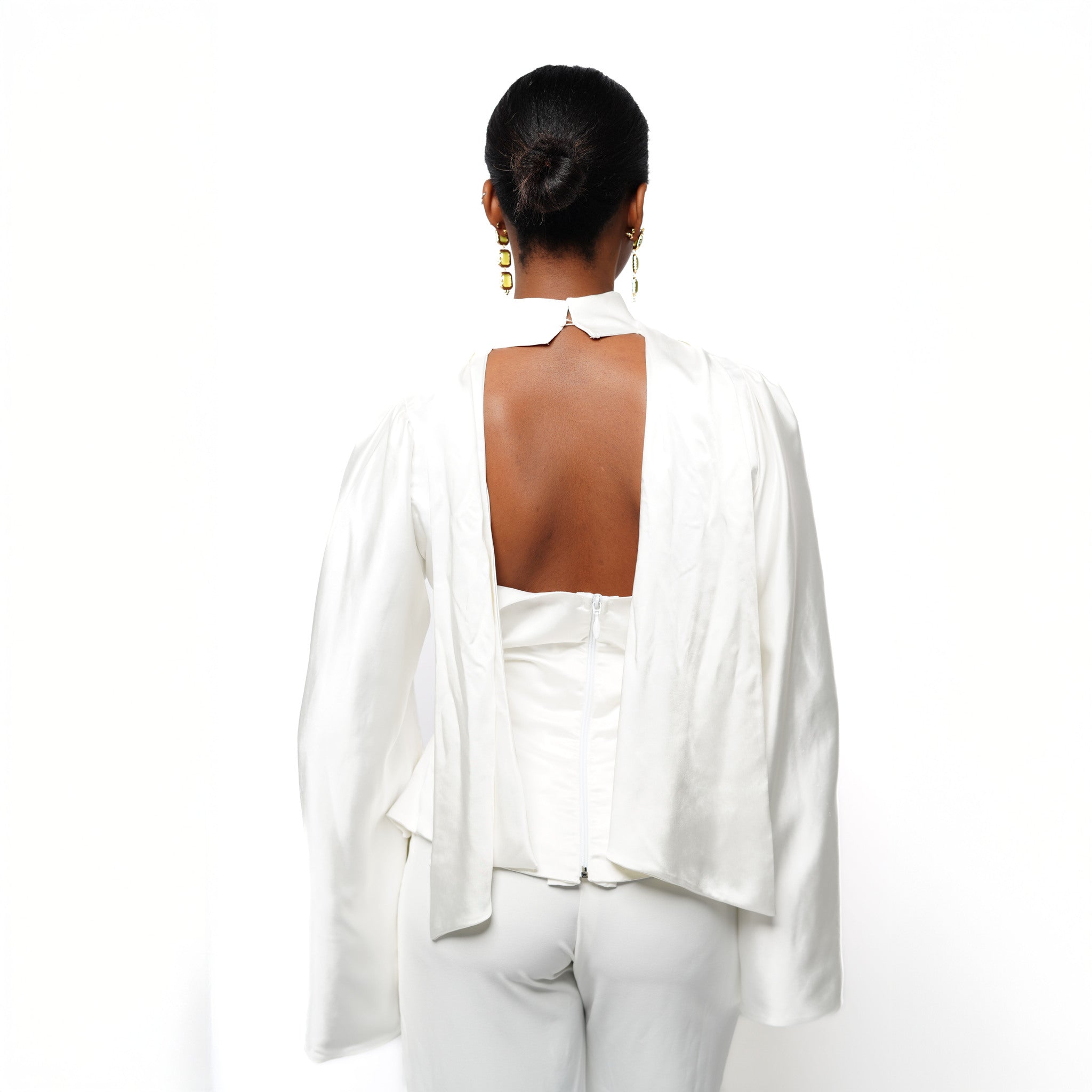 Mimi Asymmetrical Silk Blouse