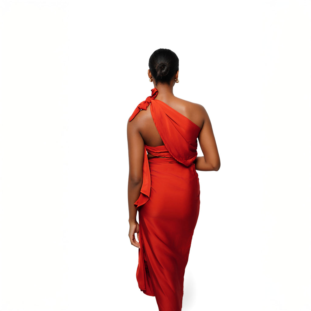 Sesay Drapé Knot Dress