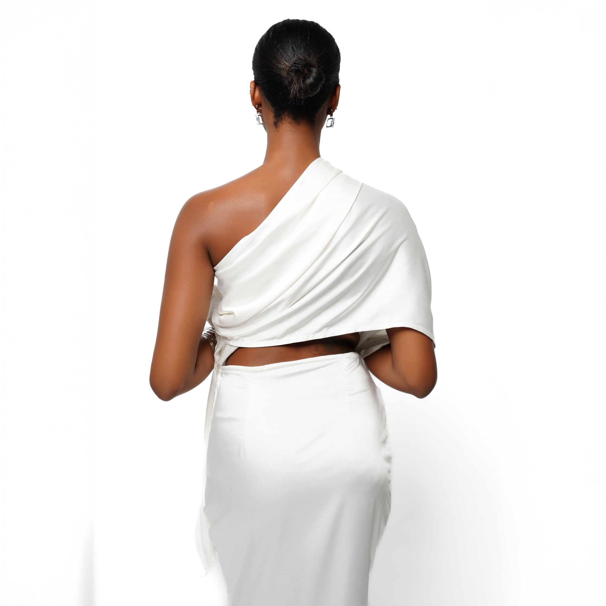 Ngan Anh Draped Evening Dress