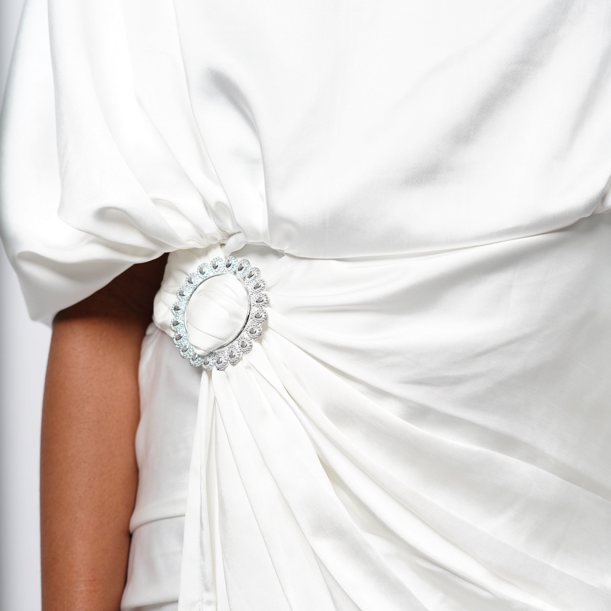 Ngan Anh Draped Evening Dress